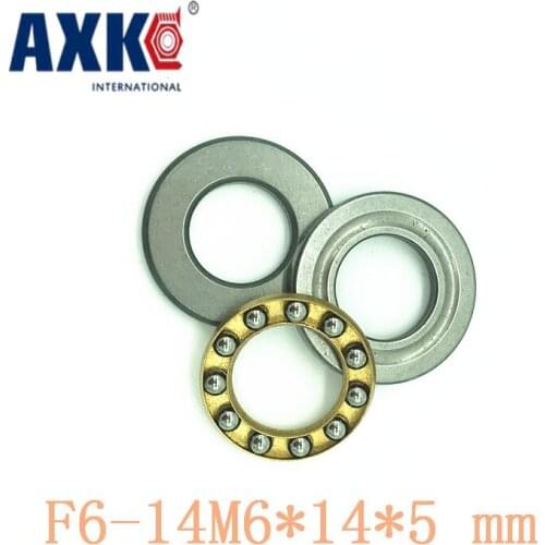 AXK 10pcs Free Shipping Axial Ball Thrust Bearings F6-14M6*14*5 mmPlane thrust ball bearing