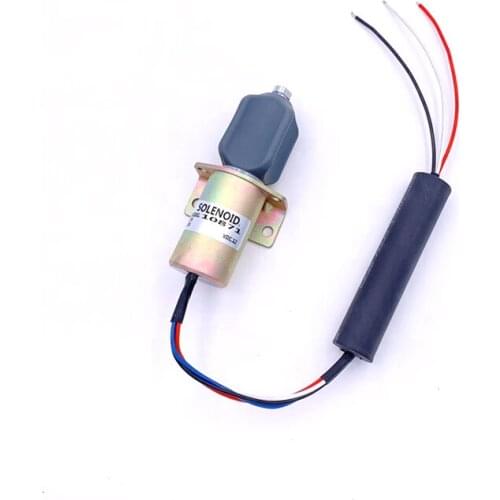 Free shiping excavator engine parts 10871 3-Wire stop solenoid For Corsa