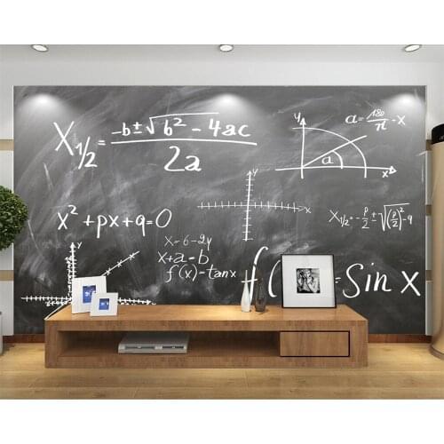Diantu Custom wallpaper mathematical formula chalk drawing TV background wall living room bedroom background Study 3d wallpaper