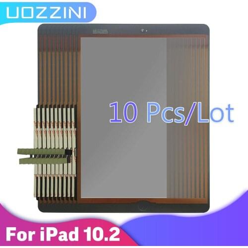 10pcs For iPad 7 10.2 2019 7th Gen A2197 A2198 A2200 Touch Screen Digitizer Outer Glass Panel Replacement No Button