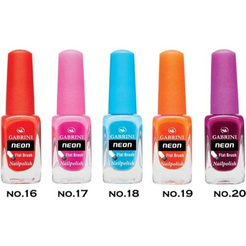 GABRINI Neon Oje Seti 5'li Seti 4- Canlı Renkler
