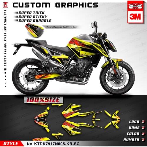 KUNGFU GRAPHICS Racing Bike Decals Restyle Stickers Motorcycle Wrap Kit for 890 R 2020 2021 Style no. KTDK7917N005-KR-SC