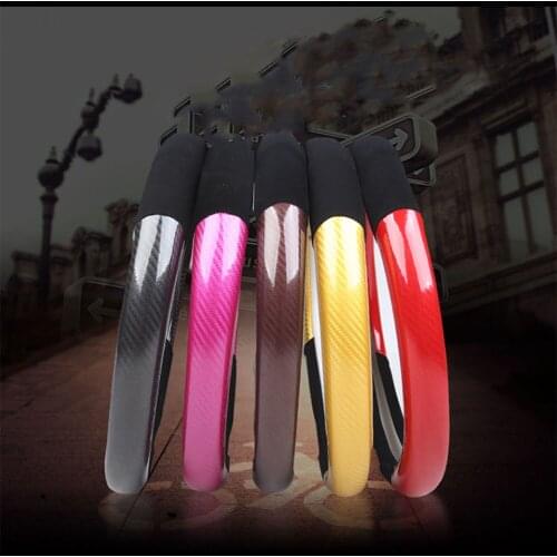 Fashion 3D Carbon Fiber Printed Steering Wheel Cover for Four Seasons Skid-proof Sweat-absorbing Hand-feeling