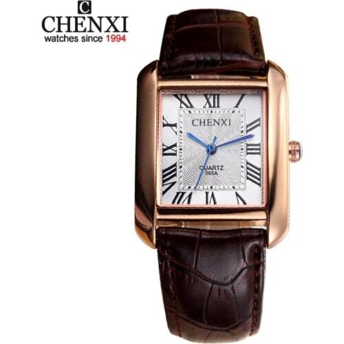 NATATE Women Quartz CHENXI Brand Business Watches Luxury Watch Waterproof Roman numerals Leather Strap wristwatch 1140