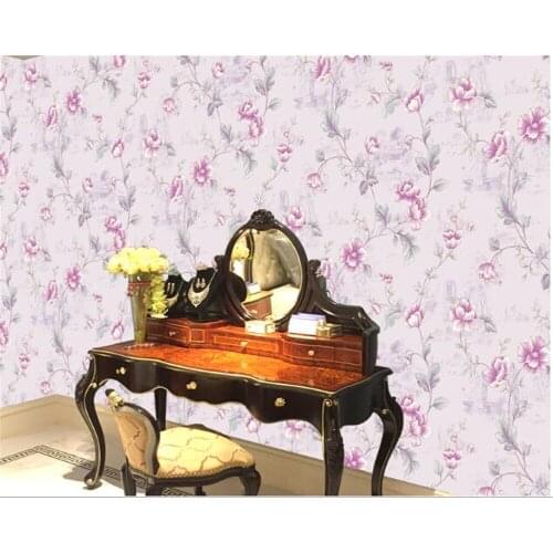 Beibehang papel de parede New small fresh European style wedding room Jane beautiful bedroom background wallpaper 3d behang