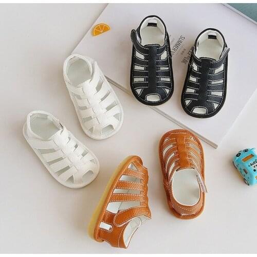 2021 Summer Baby Boy Casual Shoes Solid Color Newborn Shoes Toddler Girl Sandals Baby Walkers Sandalias Bebe Zapatos De Verano