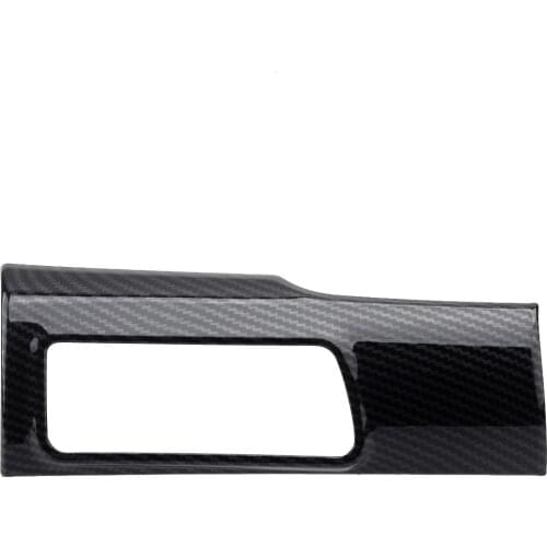 Car Front Headlight Switch Frame Cover Trim Decoration ABS Carbon Fiber Style Fit for Hyundai Tucson 2015 2016 2017 2018 2019