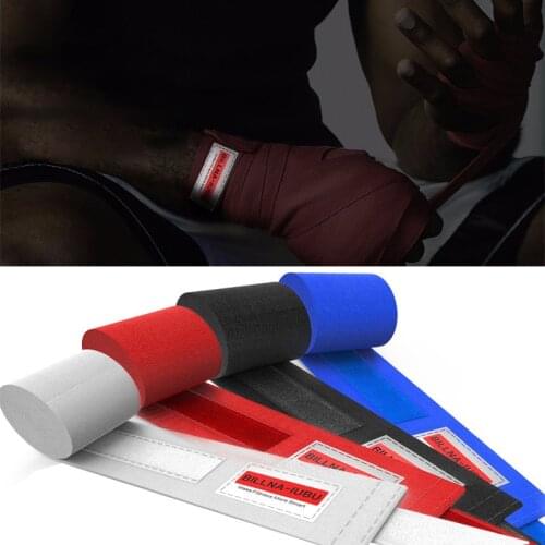 Professional 2pcs Boxing Sports Bandage Straps Cotton Kickboxing Hand Wraps Muay Thai Mma Handguard Elastic Bandage Men Women
