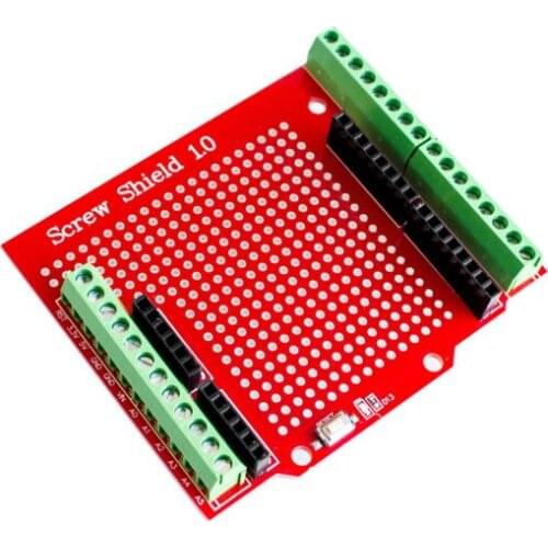 Prototype Screw Shield Expansion Board Assembled Terminal Proto Shield Double-sided PCB IO Solder for Arduino UNO Mega2560 One