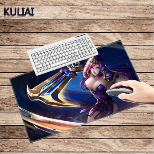 XGZ 2018 Anime League of Legends Rubber Mousepad Durable Surface Smooth Gaming Player Laptop 400X900X3MM Size Sexy Mouse Pads