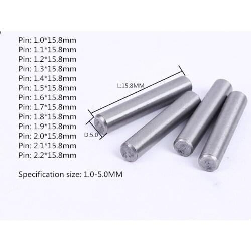 Special Offer 100pcs/Installed Positioning Pin Diameter 1.0-2.9MM Length 15.8MM Fixed Pin PCB Positioning PIN Roller Needle