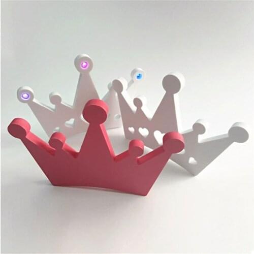 15 cm birthday party bridal gift LED Luminous crown Artificial wood wooden letters used for home wedding decoration white letter