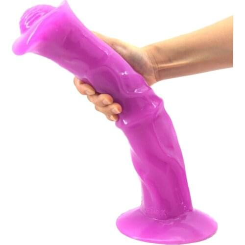 Thick Horse Dildo 13.8 inch Long Animal Dildos Huge Sex Butt Toys For Women Anal Massager Men Lesbian Firting Sex Products