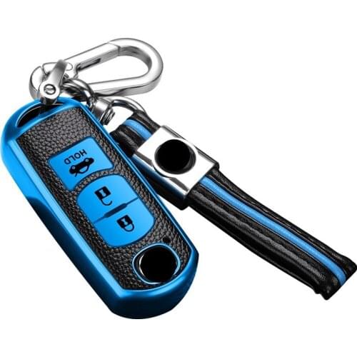 TPU Car Remote Key Case Cover For Mazda 2 3 6 Axela Atenza CX-5 CX5 CX-7 CX-9 2014 2015 2016 2017 Smart 3 Buttons