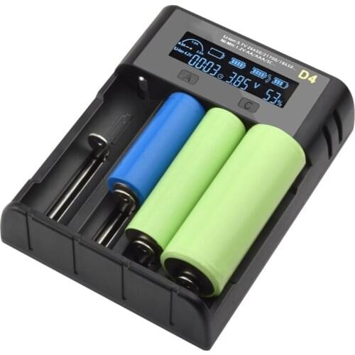 Universal 18650 Battery Charger LCD Screen Display Fast Charger for AAAA/AAA/SC/C/F6 18350/18500/18490/18650/20700/21700 96BA
