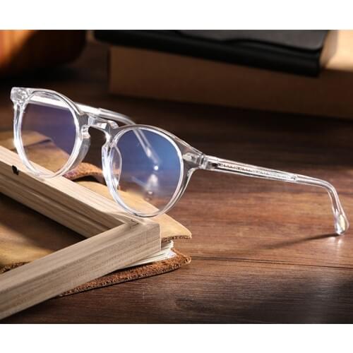 Vintage Round Optical Frame Gregory Peck OV5186 Eyeglasses women men Spetacle eyewear frame Myopia Prescription clear lens