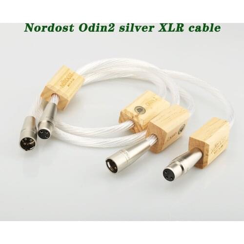 Pair YTER silver cable interconnects XLR balance cable for amplifier CD player