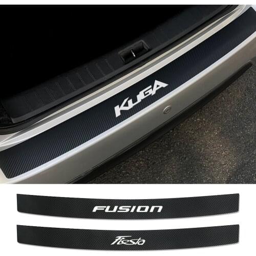 Car Rear Bumper Protector Sticker For Ford Fiesta Mondeo Fusion Explorer Escape Shelby Edge Ecosport Kuga Mustang ST Accessories