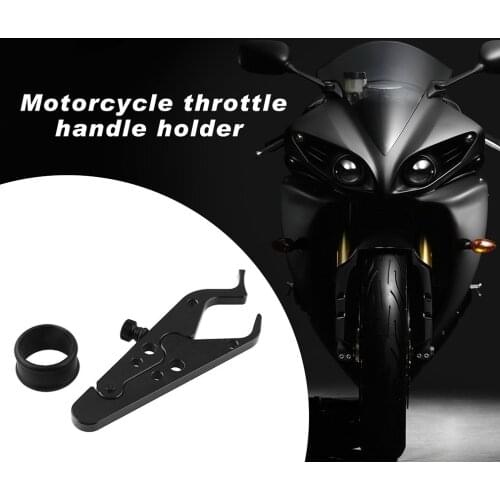 1pcs Motorcycle Cruise Control Throttle High Grade Aluminum Lock Assist Retainer Universal Wrist Grip For Mb-Ot312-Bk