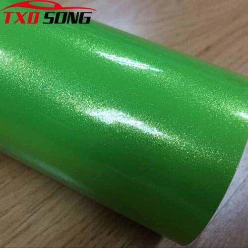 10/20/30/40/500/60 Green Golden sand Pearl glitter golden sand vinyl sticker Green Pearl Flash Glitter Vinyl