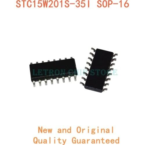 10PCS STC15W201S-35I SOP16 STC15W201S-35I-SOP16 SOP-16 STC15W201S SOP SOIC16 SOIC-16 SMD new and original IC Chipset