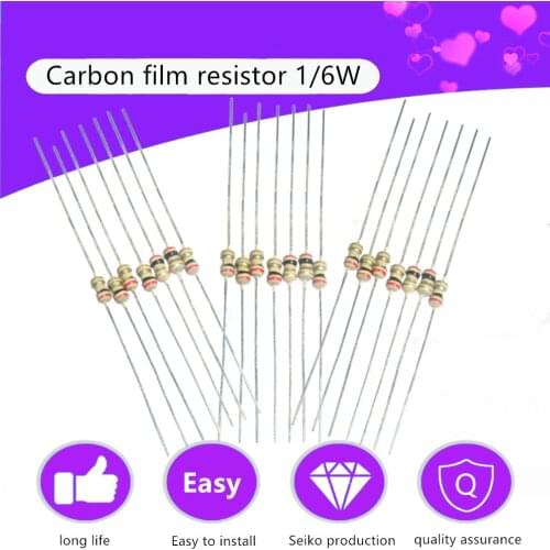 300Pcs/lots 1/6W 121 Values 5% Carbon Film Resistor Kit Set of Resistors Pack Good Electronic Resistance 1R~1M 1K 10K 220R Ohm