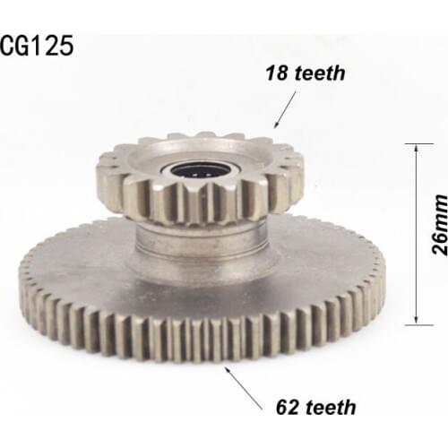 A487 Motorcycle Engine Starter Clutch Gear Transmission Gear for HONDA CG125 CG150 CG200 Chain Drive Engine Starter Scooter