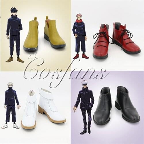 Anime Costume Jujutsu Kaisen Yuji Itadori Cosplay Shoes Fushiguro Megumi Yuji Itadori Gojo Satoru Boots For Halloween Carnival