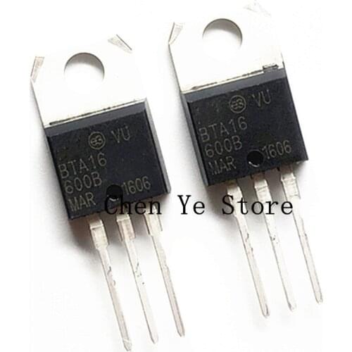 Free Shipping 50PCS New BTA12-600B BTA16-600B 12A600V 16A600V TO-220 Transistor BTA12 BTA16 600B