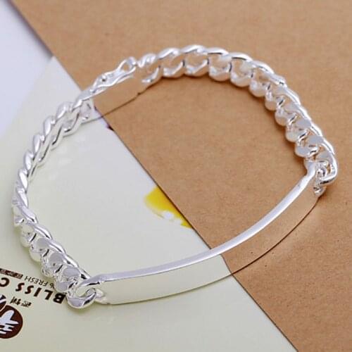 Bracelet 925 Silver Bracelet 925 Silver Fashion Jewelry Bracelet Unisex Link Chain Jewelry Factory Prices LH182