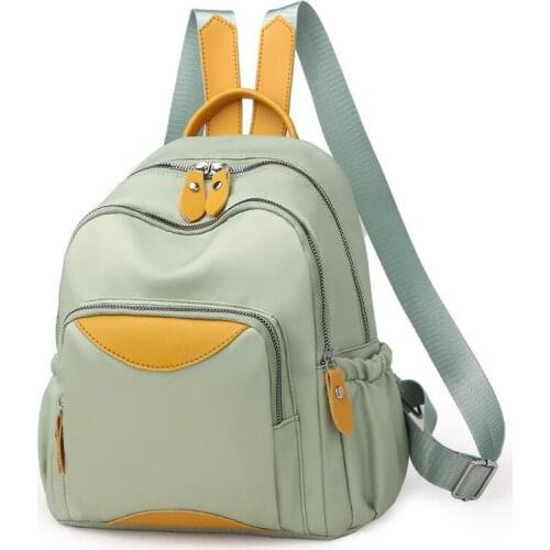 Brand Luxury Designer Womens Contrast Backpack 2021 Summer Fashion Youth Girl School Bag Lightweight Leisure Travel Backpacks