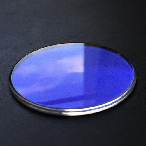 Watch crystal For Armani AR- 1945 1946 1947 2072 2073 Mineral glass AR Blue coating with Rose gold trim watch parts