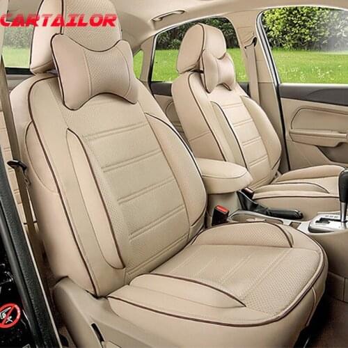 CARTAILOR cover seat accessories for BENZ C Class PVC leather car seat cover set auto styling seats cushion covers protection