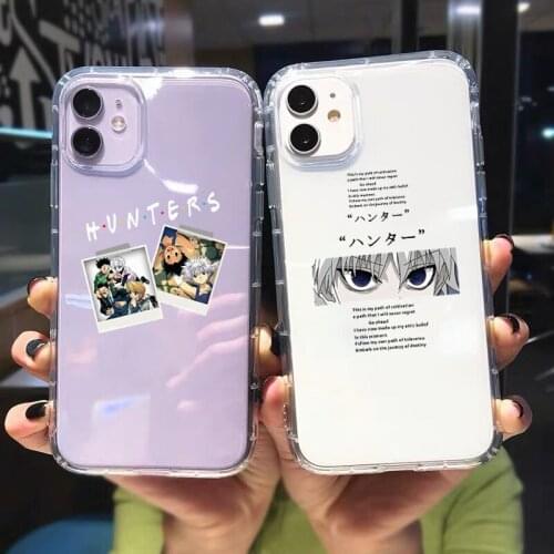 Cartoon Hunter X Hunter Transparent Phone Case For iPhone 11 Pro MAX 12 XR X XS SE20 7 8 6 Plus HXH Anime Soft TPU Cover Fundas