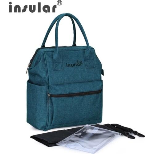 Mother Kids Baby Care Cotton Hemp Bag Mummy Maternity Diaper Nappy Bag Large Capacity Backpack Multifunctional Waterproof Bag