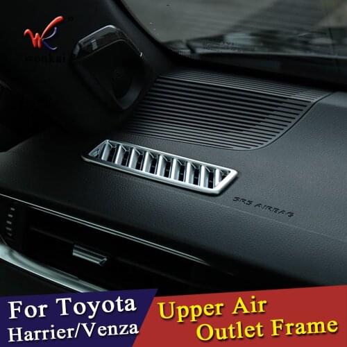 For Toyota Harrier Venza 2020 2021 Side Air Conditioning Vent Ring Cover Trim Frame Car Interior Accessories Styling