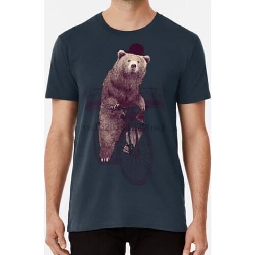 Barnabus T shirt bear bike circus cycling cute funny vintage animals hat whimsical