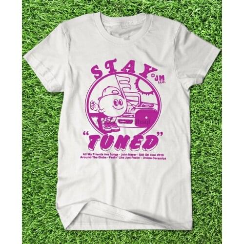John Mayer Online Ceramics Tour T-Shirt - Stay Tuned. new Mens 100% Cotton Plus Size top tee