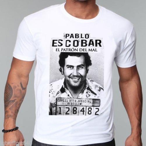 Pablo Escobar T Shirt Colombian Drug Lord Cartel Money Mens T Shirt Summer Camiseta Tshirt funny Tops Tees