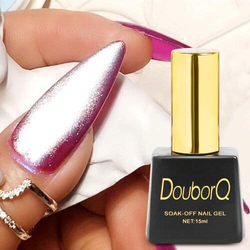 15ml Spar Cat Eye Gel Nail Polish Cat Eye Gold Silver Hybrid Healthy Gel For Manicure Uv Top Base Bling Gel