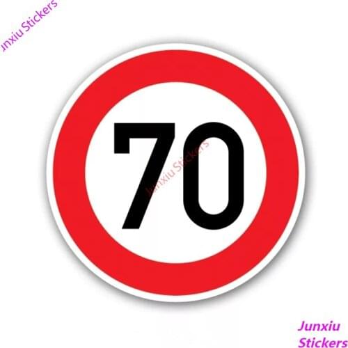 JDM Speed Limit, 70 Km Per Hour Funny Car Stickers Decals Laptop Bumper Window Waterproof Auto Accessories Interior KK16*16cm