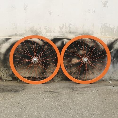 Fixie bike Wheel Rim 50mm front 24H Rear 32H hub single speed bike wheelset fixed gear bike Aluminum Alloy