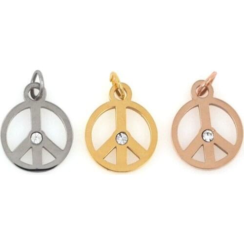 Cubic Zirconia LOVE Necklace Love Pendant Round Hollow Jewelry Pendant DIY Bracelet Charm Making Supplies 18.3x12x1.3mm