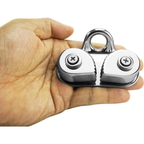 Cam Cleat Ball Bearing Fast Entry Cam Cleat for Sailing Sailboat Kayak, Aluminum