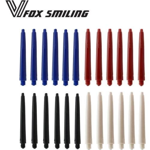 Fox Smiling 12pcs Darts Shafts Nylon 2BA 35mm Dart Shaft For Professional Darts Plastic Dart Shafts Accessories