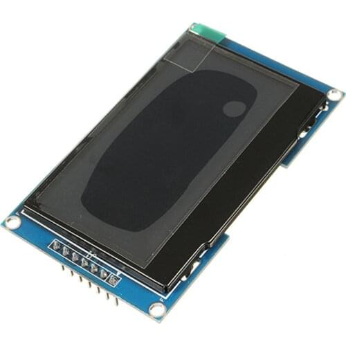 TZT 2.4" 2.42 inch 128x64 OLED LCD Display Module SSD1309 12864 7 Pin SPI/IIC I2C Serial Interface for Arduino UNO R3 C51