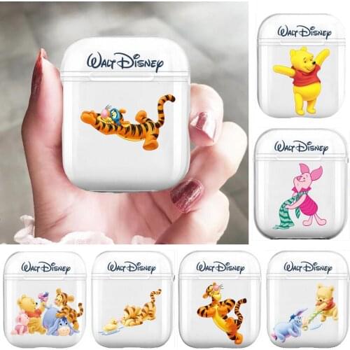 Disney Tigger Donkey Mickey Minnie Mouse Soft Silicone Cases For Airpods 1/2 Protective Bluetooth Wireless Earphone Cover For A