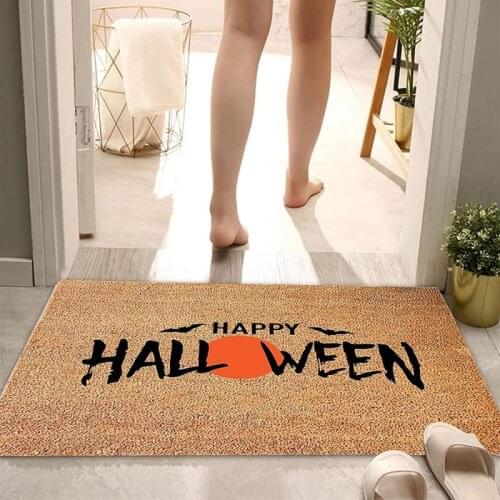 Halloween Floor Mats Flannel Floor Mats Welcome Home Front Door Decorations Bathroom Kitchen Mat Kitchen Carpet Home Decor Tapis