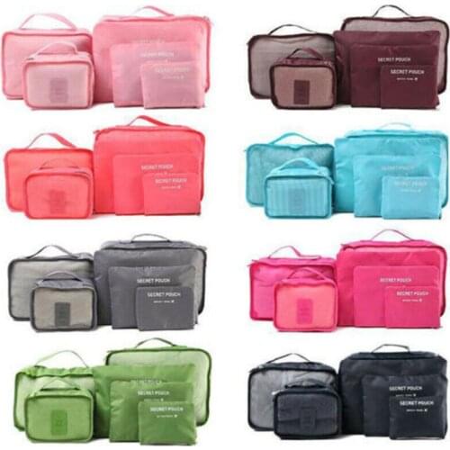 2019 Brand New Hot Selling 6 X Travel Storage Bag Suitcase Organizer Packing Cube Packing Waterproof Storage Bag for Packing