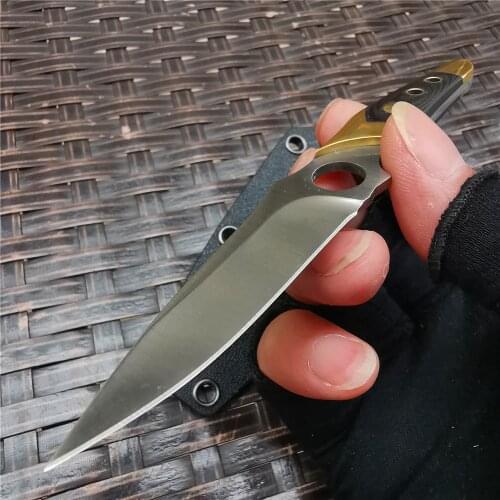 Outdoor Knife Survival Full Tang Hunting Knife Fixed Blade Camping Knives Men with Sheath for Outdoor Survival Camping and EDC